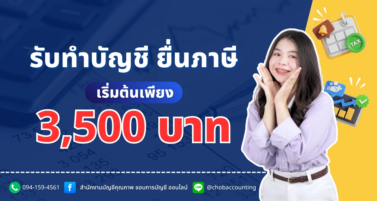 รับทำบัญชี ยื่นภาษี