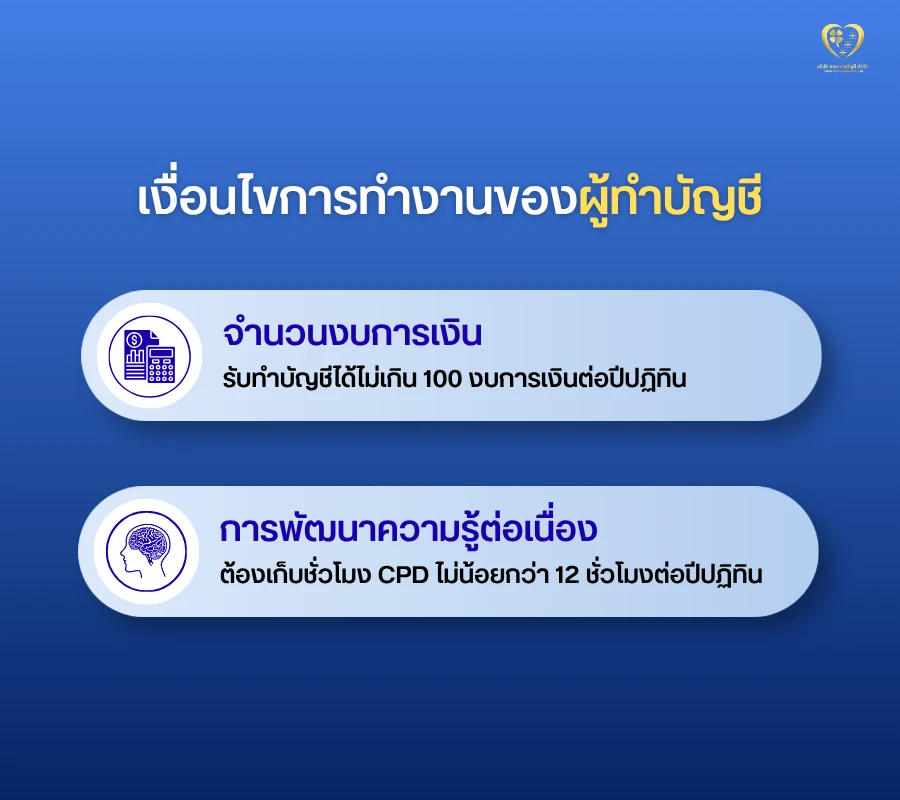 เงื่อนไขการทำงานของผู้ทำบัญชี